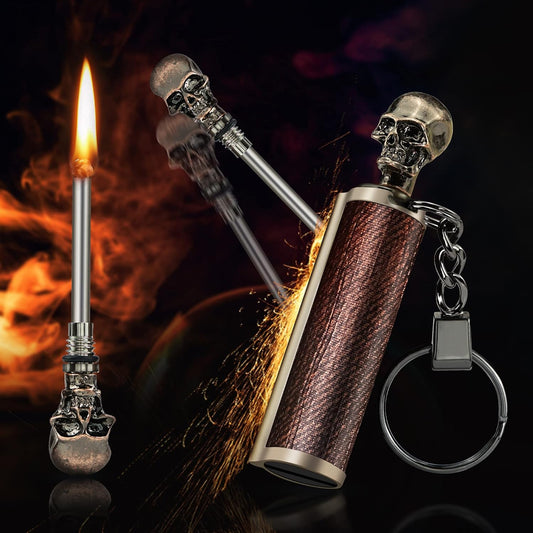 Limited Vintage Skull Match Lighter